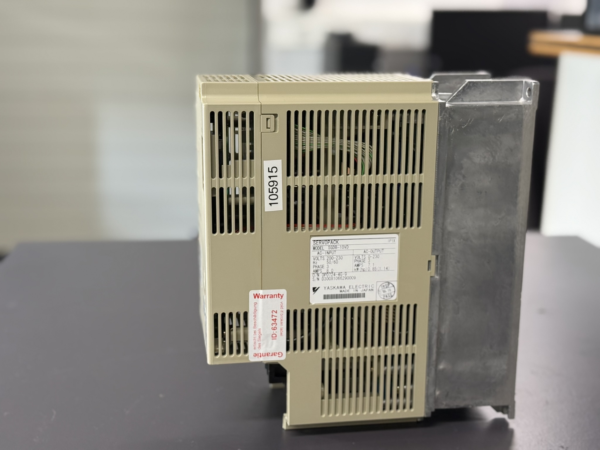 Yaskawa SGDB-10VD AC Servopack Seite 2