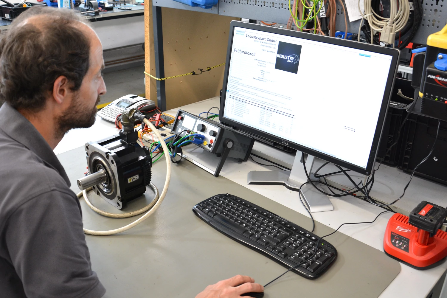 Electrical measurements such as insulation test and winding resistance.